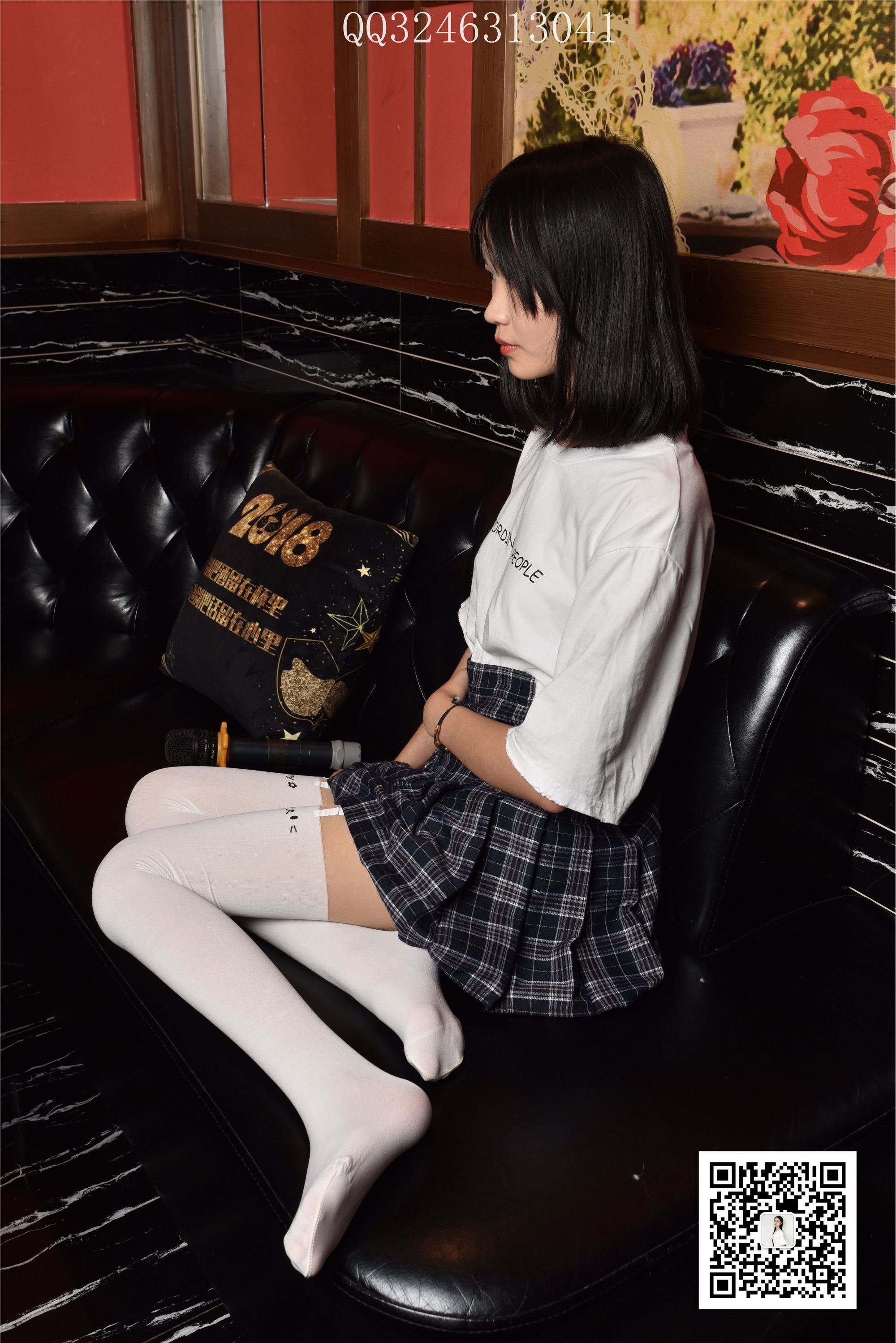 大生模拍 No.088 可爱拼接裤袜